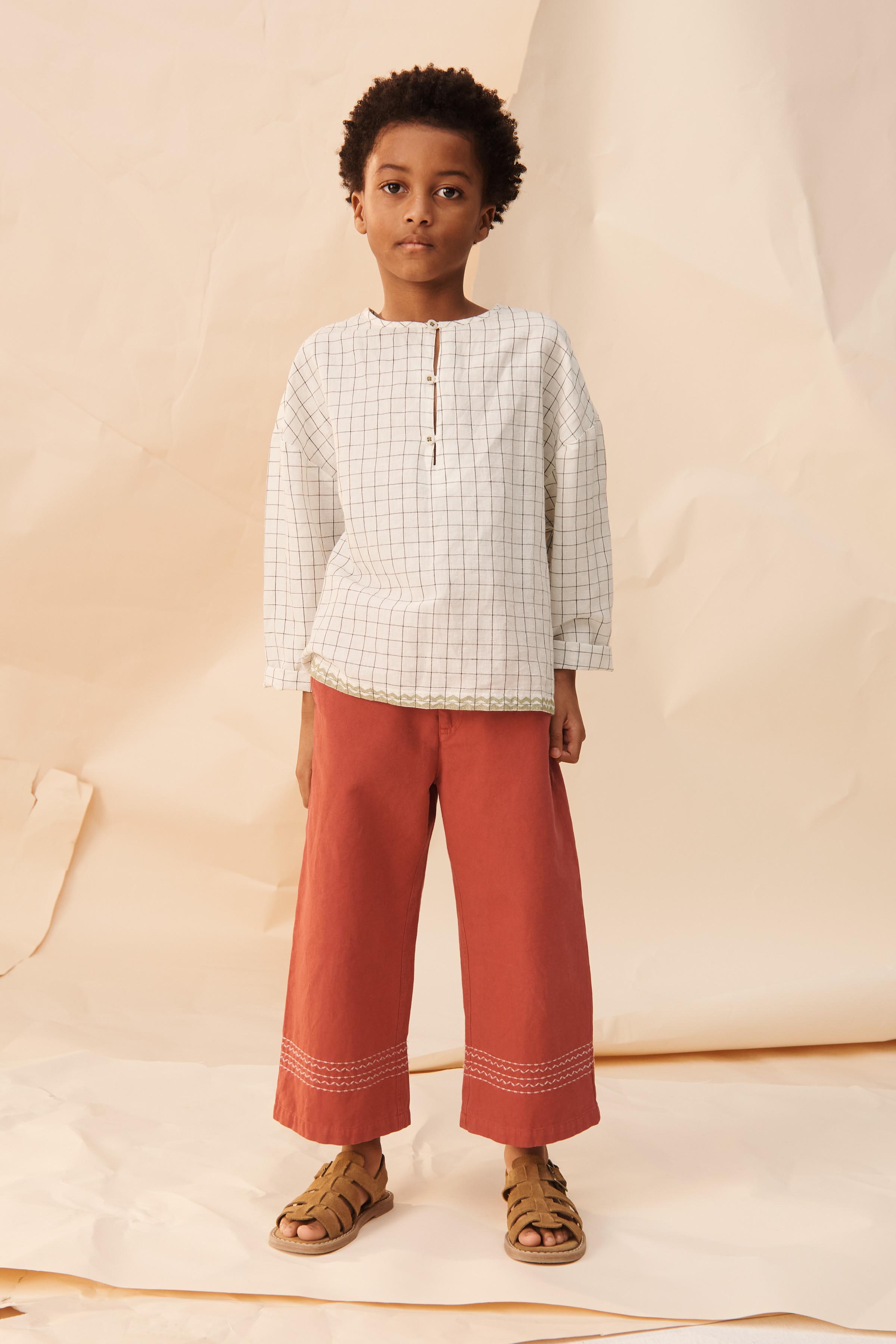 CHEMISE À CARREAUX BRODERIE CONTRASTE ÉDITION LIMITÉE